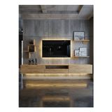 RESİTAL DUVARA MONTE LEDLİ 270 CM TV ÜNİTESİ DUVAR RAFLI - LL6046-6