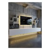 RESİTAL DUVARA MONTE LEDLİ 270 CM TV ÜNİTESİ DUVAR RAFLI - LL6048-1