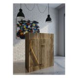 Resital Ledli Karşılama Bankosu G-90 cm Ofis Kasa Resepsiyon Masası BANKO-001-2-2