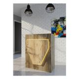 Resital Ledli Karşılama Bankosu G-90 cm Ofis Kasa Resepsiyon Masası BANKO-001-2-6