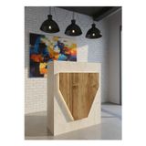Resital Ledli Karşılama Bankosu G-90 cm Ofis Kasa Resepsiyon Masası BANKO-001-2-8