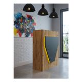 Resital Ledli Karşılama Bankosu G-90 cm Ofis Kasa Resepsiyon Masası BANKO-001-4-6