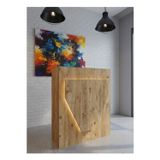 Resital Ledli Karşılama Bankosu G-90 cm Ofis Kasa Resepsiyon Masası BANKO-001-6-6