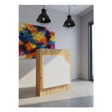 Resital Ledli Karşılama Bankosu G-90 cm Ofis Kasa Resepsiyon Masası BANKO-002-1-6