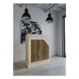 Resital Ledli Karşılama Bankosu G-90 cm Ofis Kasa Resepsiyon Masası BANKO-002-8-2