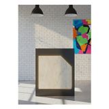 Resital Ledli Karşılama Bankosu G-90 cm Ofis Kasa Resepsiyon Masası BANKO-002-8-4