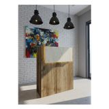 Resital Ledli Karşılama Bankosu G-90 cm Ofis Kasa Resepsiyon Masası BANKO-003-2-8