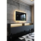 RESİTAL LEDLİ TV SEHPASI - LED IŞIKLI - ANTRASİT - W9017-4