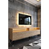 RESİTAL LEDLİ TV SEHPASI - LED IŞIKLI - ÇAM - W9017-6