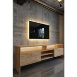 RESİTAL LEDLİ TV SEHPASI - LED IŞIKLI - GOLD ÇAM - GL9032-6