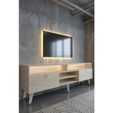RESİTAL LEDLİ TV SEHPASI - LED IŞIKLI - GOLD TRAVERTEN - GL9030-8