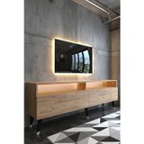 RESİTAL LEDLİ TV SEHPASI - LED IŞIKLI - SİLVER ÇAM - SL9016-6