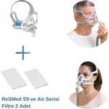 Resmed Airfit F20 Tam Yüz Cpap Maskesi (Medium Boy) +Resmed S9 Ve Air Serisi Filtre 2’Li Paket - 1