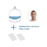 ResMed AirFit N30i CPAP Burun Maskesi STD Boy + ResMed S9 ve Air Serisi Filtre 2’li
