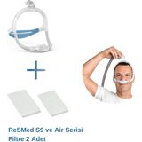 Resmed Airfit P30ı Cpap Burun Yastık Maskesi (Std)+Resmed S9 Ve Air Serisi Filtre 2’Li Paket - 1