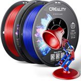 Resmi CR PETG 3D Yazıcı Filament 1.75mm Paket 2KG (4.4lbs), Yüksek Hassasiyet, Güçlü Tokluk, Kokusuz, Daha İyi Akış Nem Geçirmez 3D Baskı Ender Filament, Kırmızı+Mavi
