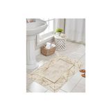 Resmiro 40x60 Alya Gold Dijital Baskılı Tekli Banyo Paspası
