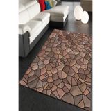 Resmiro Çatlak Taş Desenli Dijital Baskılı Halı