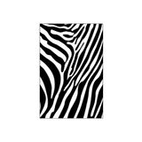Resmiro Kaymaz Dot Taban Yıkanabilir Leke Tutmaz Zebra Desenli Salon Halısı