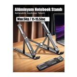 resolut Katlanabilir Ayarlı Dizüstü Alüminyum Notebook Stand Macbook Tablet Laptop Standı