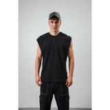 Respire Erkek Basic Tank Top Atlet Siyah