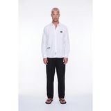 Respire Erkek Champ Nakışlı Oversize Gömlek Beyaz - XL