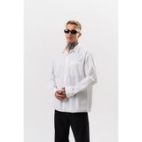 Respire Erkek Poplin Oversize Gömlek Beyaz