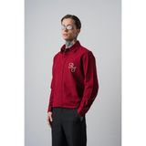 Respire Erkek Res Nakışlı Uzun Kollu Keten Oversize Gömlek Bordo