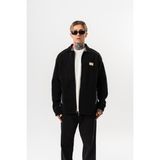 Respire Erkek Zip Oversize Polar Ceket Siyah - M