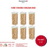 Respirox Home Respiro 6 Adet 2 Litre Vakumlu Saklama Kabı Uzun Süre Tazelik Sağlayan Hava Geçirmez Yapı