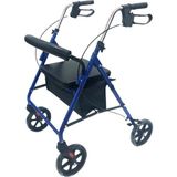 Respirox Rr-02 Çantalı Mavi Rolatör Alüminyum Katlanabilir - 105 cm