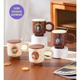 Ressam Art Figürlü Seramik Kupa - 450 ml
