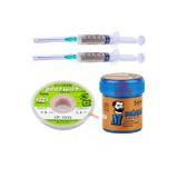 Ressem Mechnc Krem Lehim Sıvı Lehim Mechanc Solder Paste 42Gr 138C Lehim Emme Temizleme Teli 1,5Mm,,*/