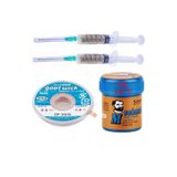 RESSEM Mechnc Krem Lehim Sıvı Lehim Mechanc Solder Paste 42GR 138C Lehim Emme Temizleme Teli 2,5mm,,*/