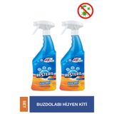 Resteril Antibakteriyel Mutfak Buzdolabı Temizleyici Banyo Küf Giderici Klozet Kapağı Dezenfektan Etki3x750ml