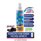Resteril Ayakkabı Koku Giderici Ayakkabı Deodorantı Antifungal Parfümsüz Dezenfektan Sprey 200ml