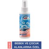 Resteril Doğal Alkolsüz Bebek Çocuk Dezenfektan Su Bazlı Hijyen Spreyi 100 ML