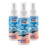 Resteril Doğal Alkolsüz Bebek Dezenfektan Su Bazlı Çocuk Alanı Yüzey Temizleyici Hijyen Spreyi Seti 3x100ml