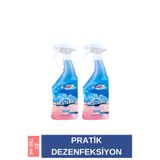 Resteril Günlük Çocuk Dezenfektanı 750ml x2 Mama Sandalyesi Oyun Matı Oyuncak Hijyen Spreyi Bebek Ev Dezenfektanı Yüzey Temizleyici Sprey Baby Kids
