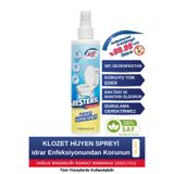 Resteril Günlük Klozet Temizleyici Dezenfektan Spreyi 200ml Hızlı Etkili Hijyenik Klozet Kapağı Temizleyici Alkolsüz Hipokloröz Asit Tuvalet Koku Giderici Klozet Hijyen Spreyi Yüzey Dezenfektanı