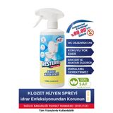 Resteril Klozet Dezenfektanı Sprey 500ml Hipokloröz Asit Alkolsüz Tuvalet Temizleyici Tuvalet Koku Giderici Hijyenik Klozet Kapağı Küf Temizleyici Klozet Hijyen Spreyi