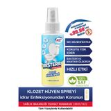 Resteril Klozet Kapağı Temizleyici Dezenfektan 100ml Hızlı Etkili Hipokloröz Asit Tuvalet Koku Giderici Klozet Temizleyici Alkolsüz Hijyen Spreyi