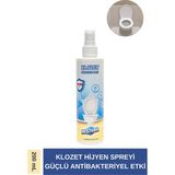 Resteril Klozet Temizleyici Hızlı Etkili Dezenfektan Sprey Klozet Kapağı Temizleyici Alkolsüz Hipokloröz Asit Tuvalet Koku Giderici 200ml