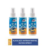 Resteril Koku Giderici Ev Dezenfektanı Sprey 100ml x3 Alkolsüz Koku Giderici CPAP Maske Dermastamp Dermaroller Alet Dezenfektanı