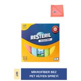 Resteril Mikrofiber Bez Köpek Tuvalet Eğitim Kedi Kumu Koku Giderici Dezenfektan Set Temizlik Bezleri