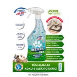 Resteril PET Kedi Kumu Koku Giderici Parfümsüz Dezenfektan Sprey Kedi Tuvaleti Koku Önleyici Köpek Koku Giderici Hijyen Spreyi 750ml