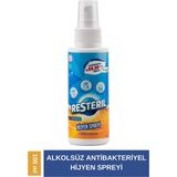 Resteril Seyahat Boy 100ml Dezenfektan Sprey Alkolsüz Parfümsüz Hipokloröz Asit Koku Giderici Çok Amaçlı Hijyen Spreyi - 100 ml
