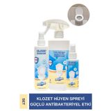 Resteril Tuvalet ve Klozet Kapağı Temizleyici 3’lü Set 100+200+500ml Hızlı Etkili Dezenfektan Sprey Alkolsüz Hipokloröz Asit Tuvalet Koku Giderici Küf Önleyici Yüzey Dezenfektanı