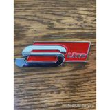 Restinal Audi S Line Arma Logo 3D Krom Kırmızı Metal Oto Çamurluk Bagaj Panjur Aksesuar Şık - 1 adet