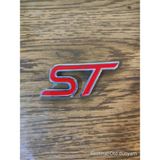 Restinal Ford Focus Fiesta St Yazı Arma 3D Kırmızı Krom Logo Yapıştırma Sticker Çamurluk Bagaj - 1 adet